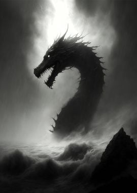 Dragon sea II black white