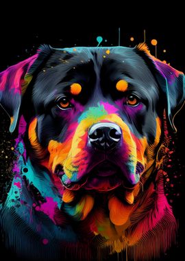 Rottweiler Colorful