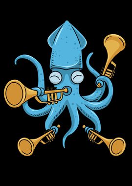 Octopus Trumpet Player