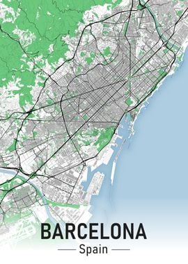 Barcelona City Map