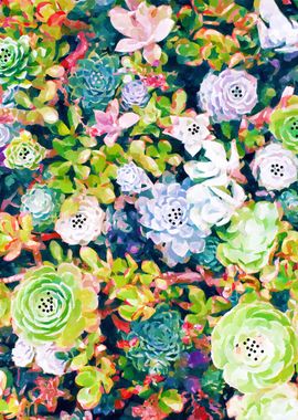 Watercolor Succulents