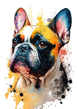 French Bulldog Watercolor