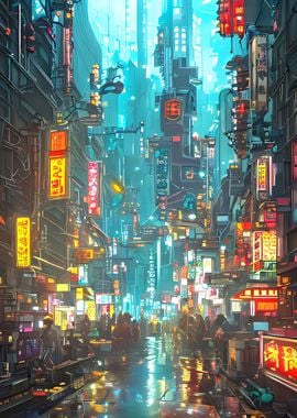 Cyberpunk Nights Market