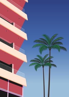 tropical hotel retro