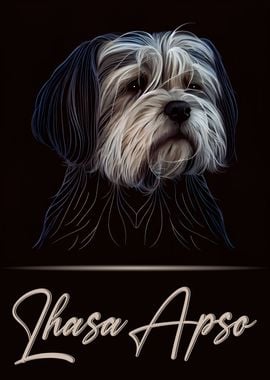 Lhasa Apso Portrait