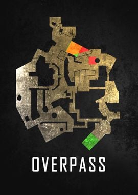 Overpass Black Map