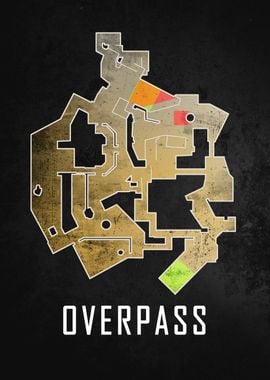 Overpass Map Black