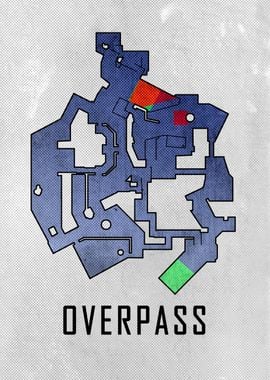 Overpass White Map