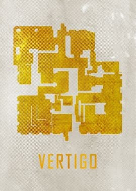 Vertigo Map White And Gold