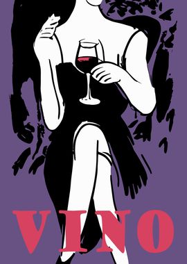 Retro WINE Poster