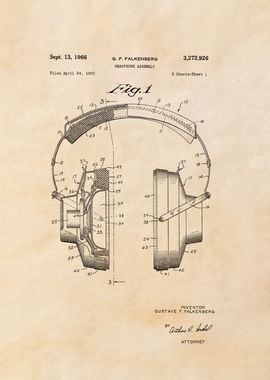 Retro Headphones Blueprint