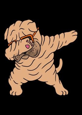 Dabbing Shar Pei