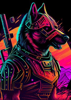 Chien Synthwave