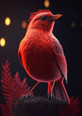 Portrait of the Red Bird