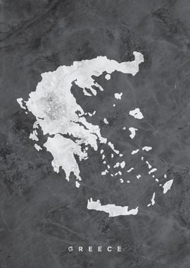 Greece Marble Map