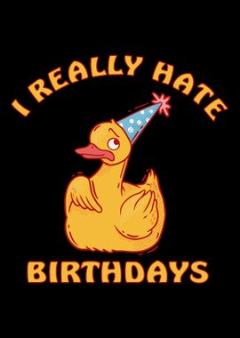 Duck hates birthdays i hat