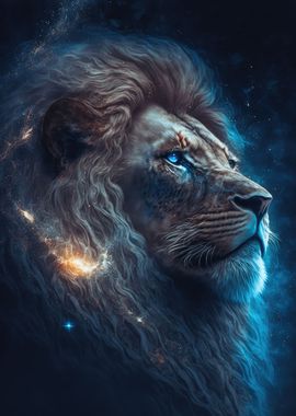 Blue Space Lion