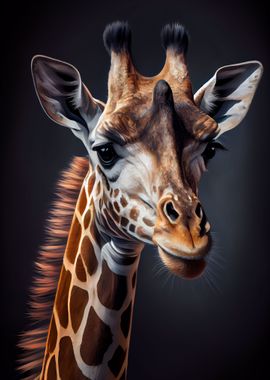 Giraffe Animal Portrait