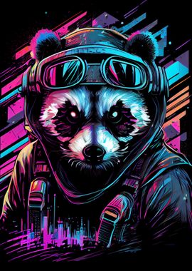 Panda Synthwave