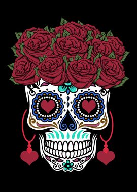 Valentine Day Muertos Rose