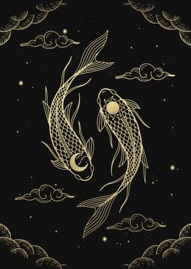 Koi Fish Yin Yang