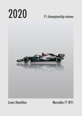 2020 Black Mercedes F1 W12