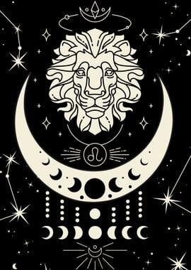 Leo Zodiac Sign Art