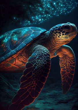 Turtle Animal Glowing