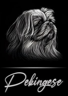 Pekingese Portrait