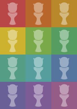 Toilet Icons Pop Art