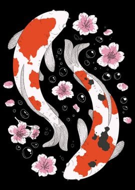 Japanese Koi Fishes