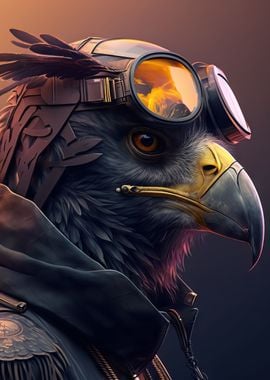 Cyberpunk Resistance Bird