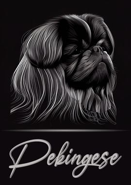 Pekingese Portrait