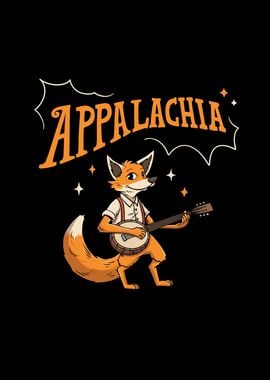 Fox with Banjo Appalachia