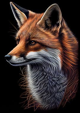 Fox Drawn