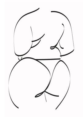 One Line Art Woman