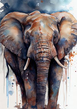 Elephant Watercolor