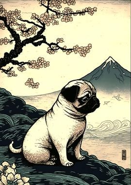 Pug Ukiyo E