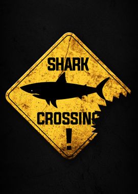 Shark Crossing Signage