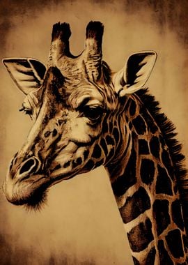 Giraffe Vintage