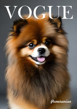 Pomeranian 2 Vouge Poster