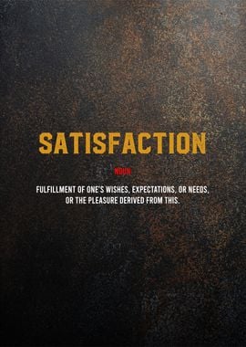 satisfaction