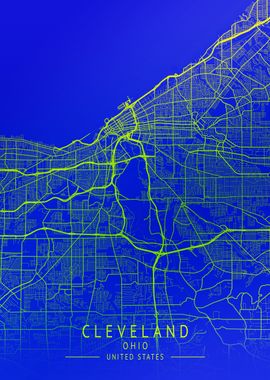 Cleveland Ohio City Map