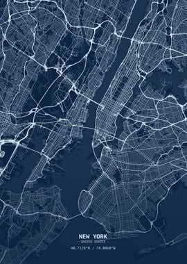 New York Blueprint Map