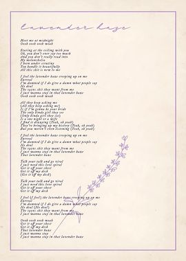 lavender haze lyric