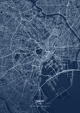 Tokyo Blueprint Map