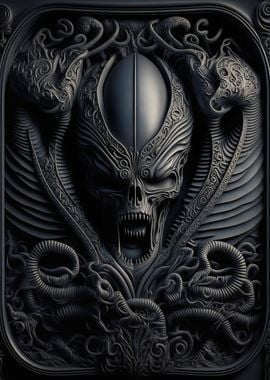 Alien Xenomorph Metalic