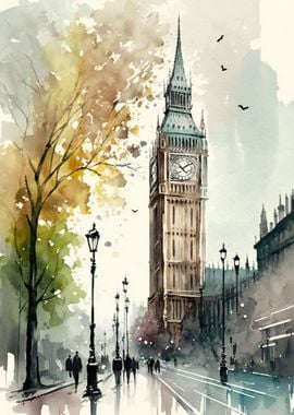 Big Ben London Autumn