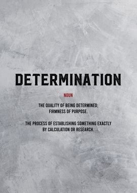 determination