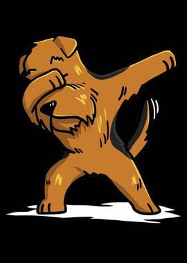 Airedale Terrier Dabbing 